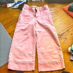 Gap Pink Kids high stride Wide-Leg Pants ankle